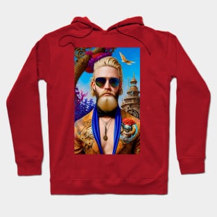 Steampunk Blonde Man Hoodie